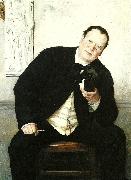 Ernst Josephson portratt av godfrey renholm oil on canvas